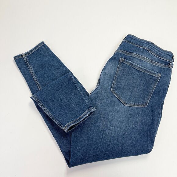 Old Navy Womens Jeans Size 12 Short High Rise Rockstar Super Skinny Distressed - Picture 10 of 11